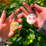 Duo Llavero Calaverita De Azucar Y Chocolate con aroma