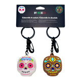 Duo Llavero Calaverita De Azucar Y Chocolate con aroma