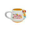 Taza cerámica muñeca floreada