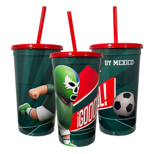 Vaso de Futbol Luchador