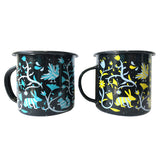 Duo pocillo peltre negro Tenango
