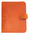 Portapasaporte de piel naranja Mascara Shishitas