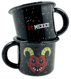 Dúo pocillo peltre negro Diablito Judelio