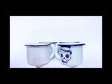 Mini pocillos de peltre blanco Catrines (set de 4 piezas) Felisa y Florencio
