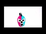 Tag identificador de maleta Máscara Shishitas(turquesa/rosa)